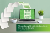 Vietcombank phát hành hóa đơn điện tử thay thế hóa đơn giấy kể từ ngày 01 04 2022