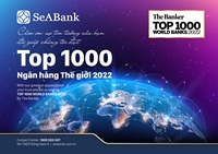 SeABank được The Banker xếp hạng trong “Top 1000 Ngân hàng thế giới 2022”