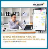 Doanh nghiệp nhận combo phí ưu đãi từ BAC A BANK