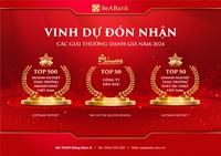 SeABank lần thứ 5 được vinh danh trong Top 500 doanh nghiệp tăng trưởng nhanh nhất Việt Nam