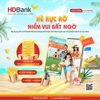 HDBank thưởng vàng SJC cho khách hàng sử dụng dịch vụ