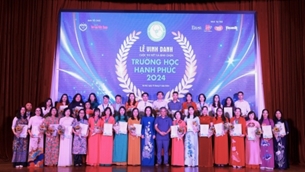 Lễ vinh danh Trường học hạnh phúc 2024 Hành trình lan tỏa giá trị nhân văn và niềm vui học đường